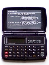 Personal Organizer Pocket Databank Clock, Contact Phone No., Memo, Calculator 
