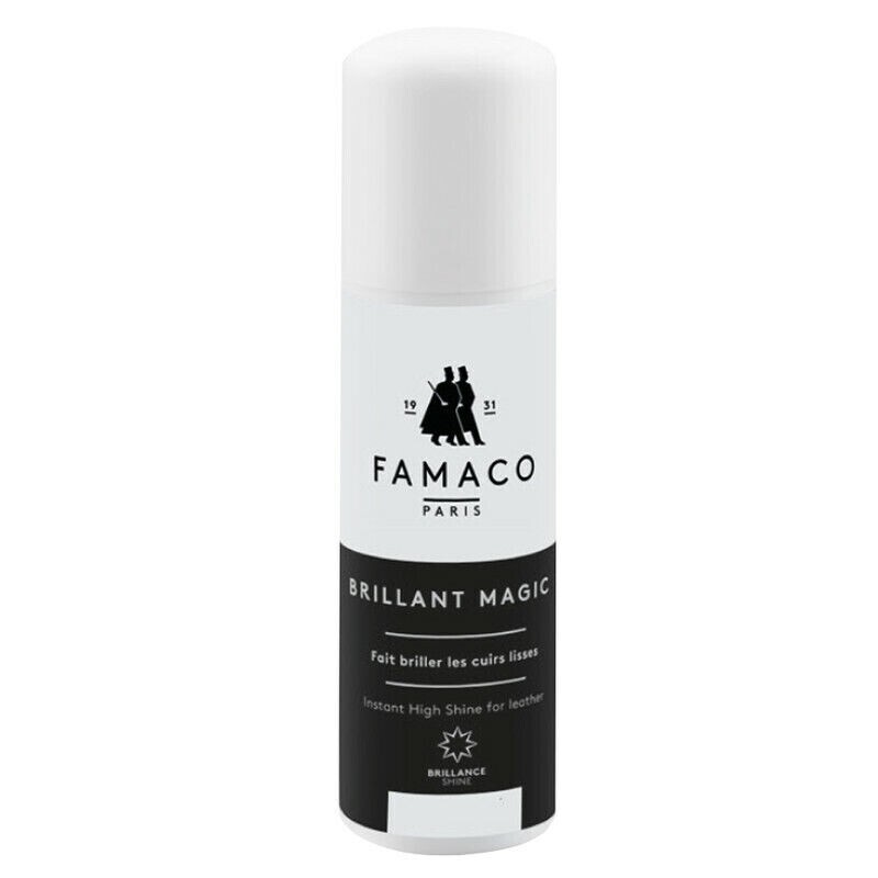 Famaco Brilliant Magic Instant High Shine Leather Shoe Care Polish Clean Neutral