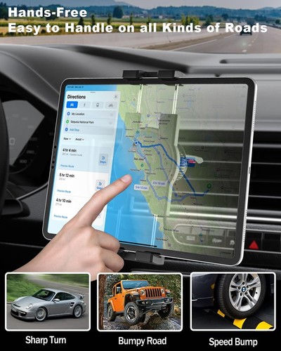 Vent Tablet Holder for Car Hands Free / Stable Air Vent Car Tablet/Phone Mount - Picture 3 of 6