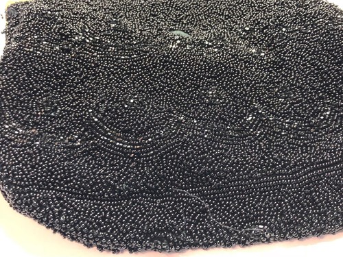 Michel Swiss Vintage Hand-Beaded Black Handbag Purse Women's Collectible Antique - Picture 5 of 11