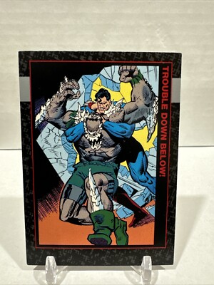 1992 DC Comics Doomsday The Death Of Superman Card #55 Trouble Down Below!