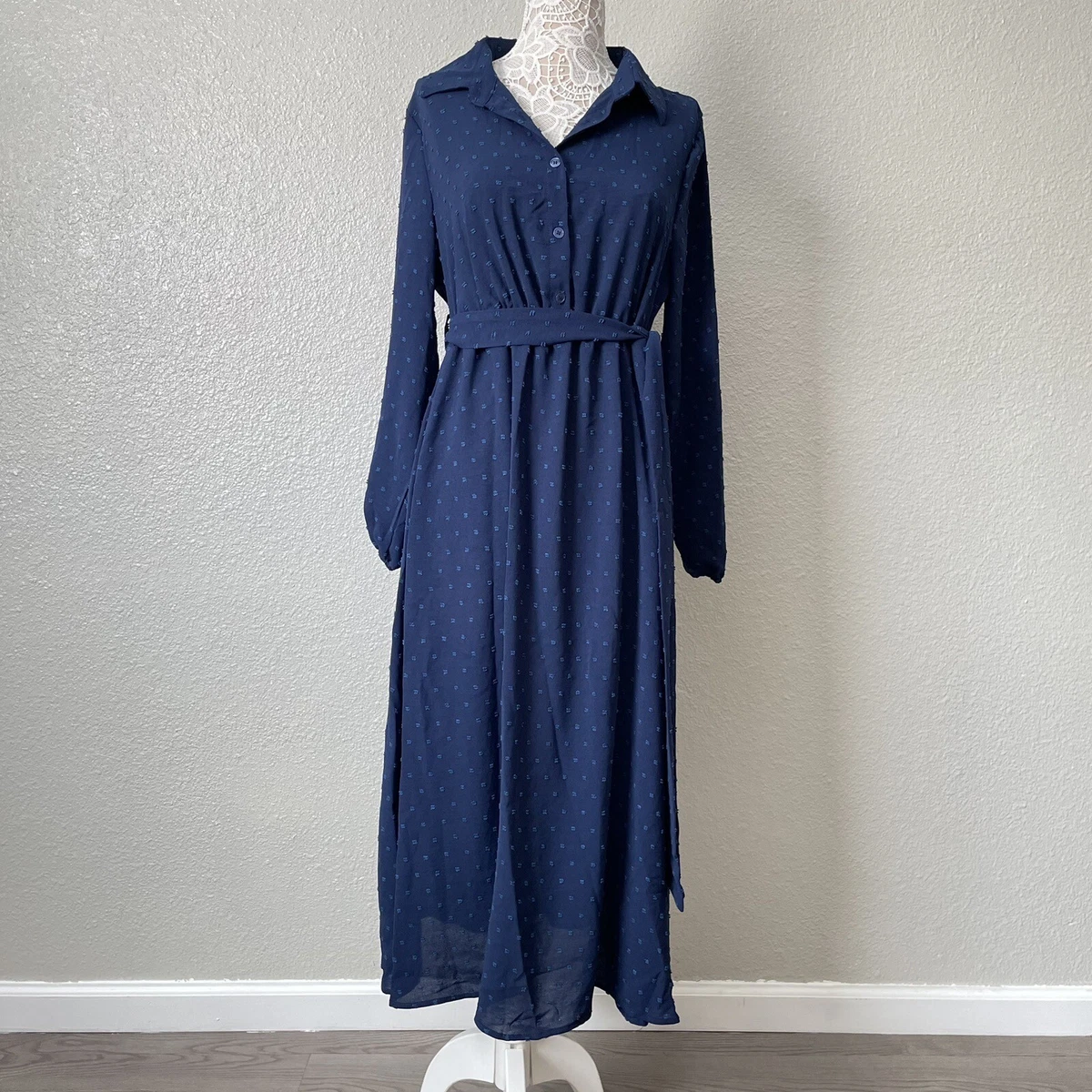princess polly baby blue dress Buy Blue Chiffon Crystals Split V-neck Empress Shirt Dress For Women by  Zariaah Online at Aza Fashions main image 0