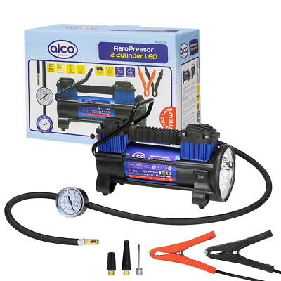ALCA 2 Zylinder Schwerlast 12V Luftkompressor für Auto Van Wohnmobil Reifen 227100