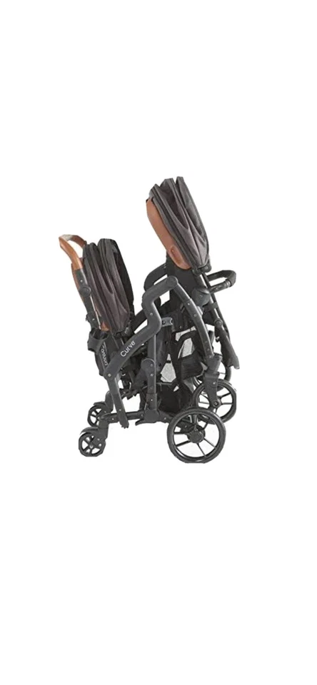 Cochecito doble tándem convertible contours - Curve - (negro) Foto 2 de 3