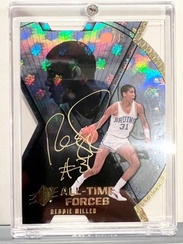 Reggie Miller 2013 UD All-time Greats SP AUTO Gold Ink Pacers HOF UCLA Free Ship - Picture 6 of 12