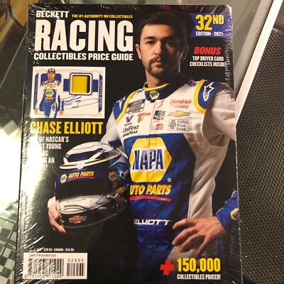 Beckett Racing Collectibles Price Guide 2021 With Chase Elliott 32nd Edition 
