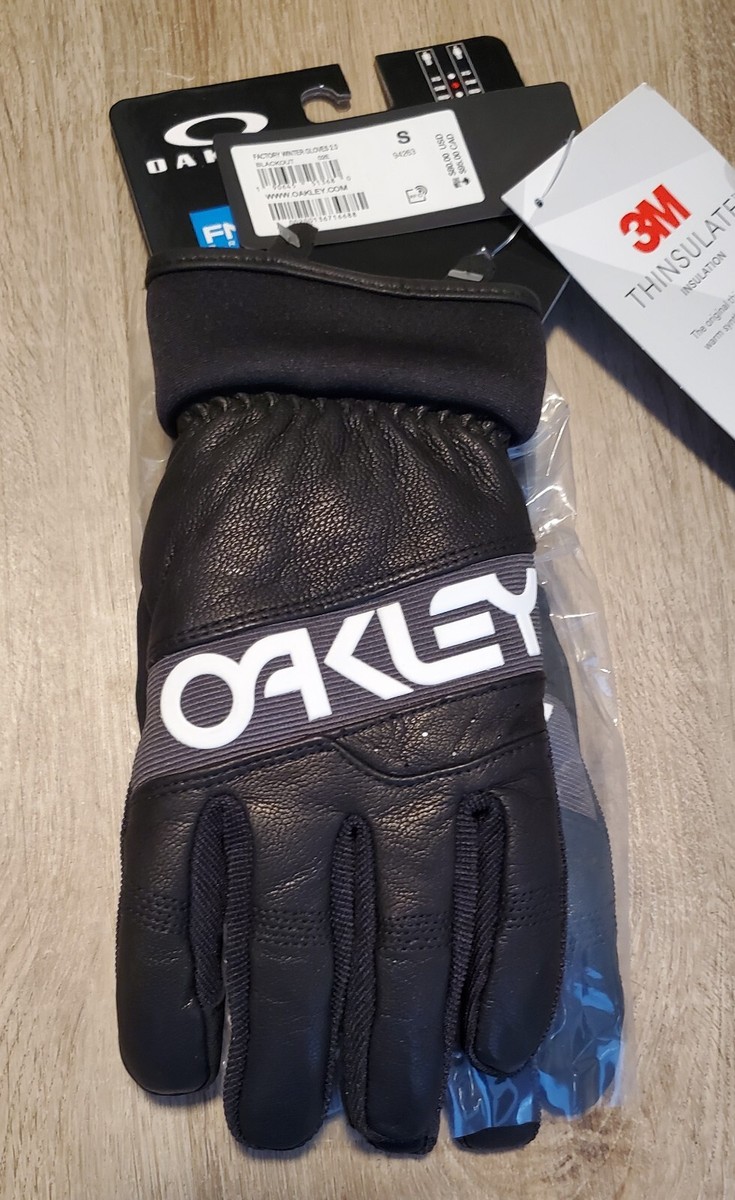 Oakley Factory Winter Gloves 2.0 Black Small | eBay