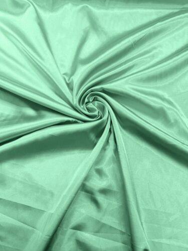 60" Stretch Satin Fabric - Silky Light Weight Stretch Satin Fabric By Yard - Picture 43 of 67