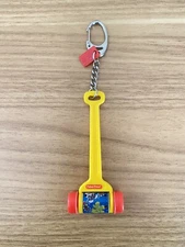 Vintage Fisher Price Minature Basic Fun Roller Melody Chime Keychain Toy