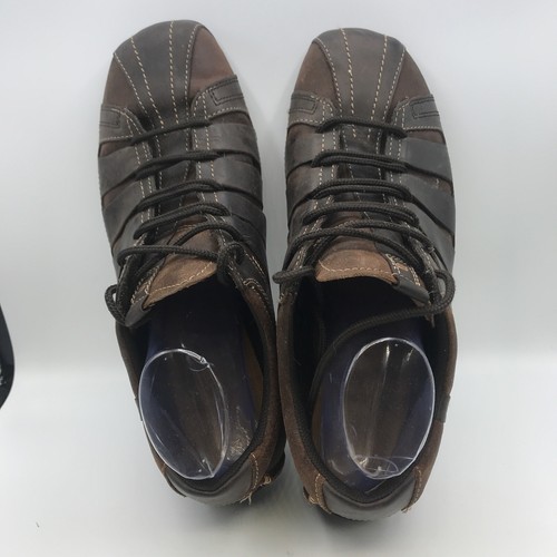Skechers Mens Shoes Size 12 Hiking Biking Brown Leather SN 60605 - Picture 9 of 12