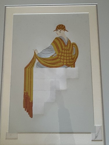 ERTE Titled "Resting" Vintage Lithograph Signed Framed  ED 210/300 - Foto 1 di 8