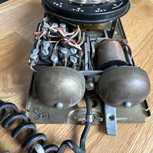 Black Bell System Western Electric Rotary Wall Mount Phone Model 554 - Picture 12 of 16