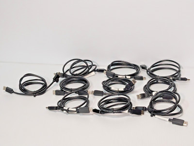 Lot of 10:  Hotron E2466588 Display Port Cables, Style 20276, VW-1, AWM, 80°C