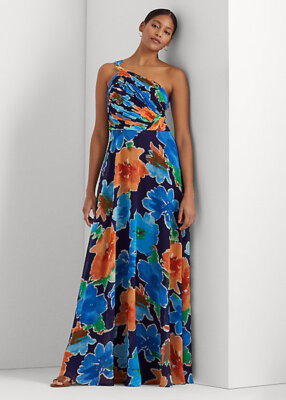 Ralph Lauren NAVY MULTI Women's Floral Georgette One