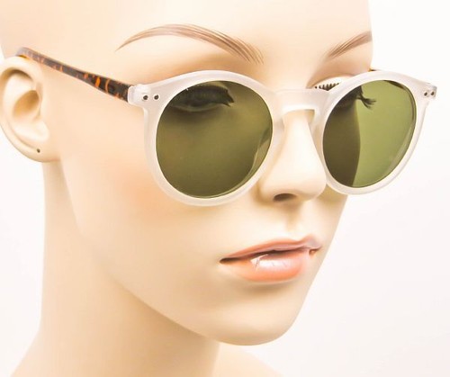 Retro ROUND Circle Hipster Keyhole Horn Rim WaYfe Fashion Mens Sunglasses 9939 M - Picture 19 of 28