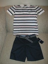 Chaps Boys Short Set size 5 Red White Blue NWT
