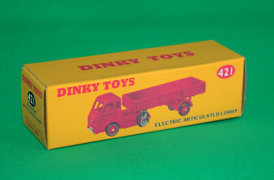 Dinky Reproduktionsbox 421 elektrische Gelenk-LKW-Box REPRO