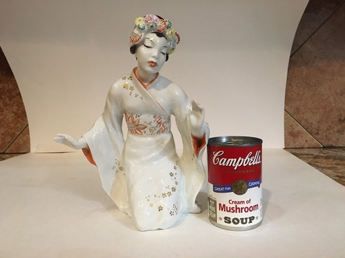 Rosenthal Porcelain Figure Signed L. Friedrich Gronau Rare Geisha Dancer - Picture 2 of 12