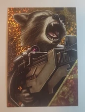 2016 Panini Marvel Heroes Rocket Raccoon Italian #150 Gold Prism