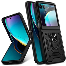 For Motorola Razr / Motorola Razr+ 2023 Case Shockproof Ring Stand Phone Cover