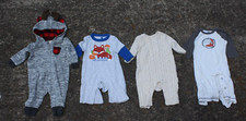 Baby Boy Clothes Lot of 4 Pieces 0-3 mPajamas Sleepers Romper 3M Fox Sweater Gap
