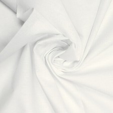 White Poly Micro Fibre Sheeting Fabric 85" Extra Wide Bedsheet Tablecloth Quilts