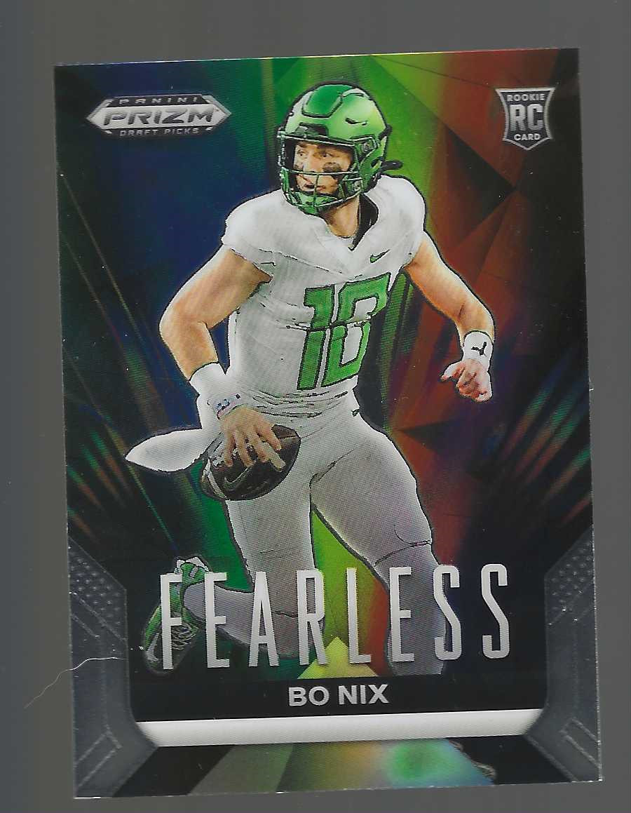 BO NIX 2024 Panini Prizm Draft Picks Fearless #F-BN Rookie RC Broncos