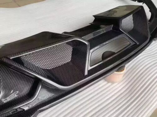 GT500 Style Black Rear Bumper Lip Quad Tips Diffuser For 18-22 Ford Mustang - Picture 16 of 17
