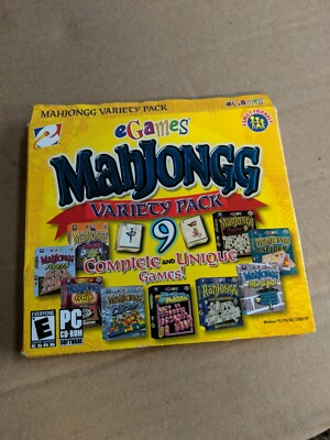 Video Game PC Mahjongg 9 Variety Pack Master 3 Rahjongg Rivers Empire ~ #108