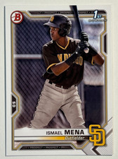 2021 Bowman Baseball #BP-36 Ismael Mena 1st Prospect Card San Diego Padres