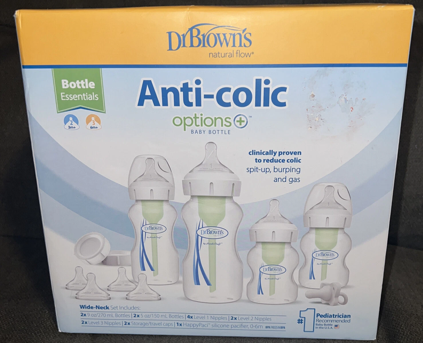 Dr. Brown’s Natural Flow® Anti-Colic Options+™ Wide-Neck Bottles 🍼Gift Set