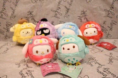 Sanrio peluche portachiavi,bambola zaino ciondolo trasformato guffo - Foto 2 di 39