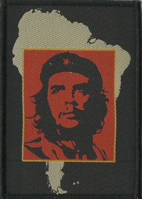 CHE GUEVARA Karte/Gesicht 1990er WOVEN SEW ON PATCH Official Merch - nicht mehr hergestellt