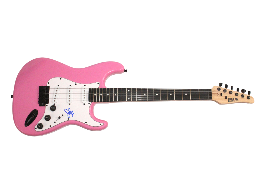 P!nk Signed Autograph Pink Electric Guitar - Missundaztood Try