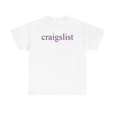 Vintage Craigslist Internet Unisex Heavy Cotton Tee - Retro Graphic T-Shirt,