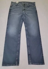 Levis 559 Jeans Mens 38x34 Boot Distressed Low Rise Western Dark Blue Stretch