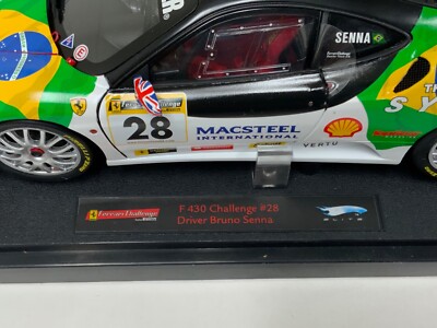 1/18 Hot Wheels Elite Ferrari F430 Challenge Car #28 of Bruno