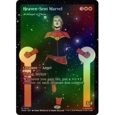 FOIL HEAVEN-SENT MARVEL (ARCHANGEL OF THUNE) (BORDERLESS) (041) Marvel Universe