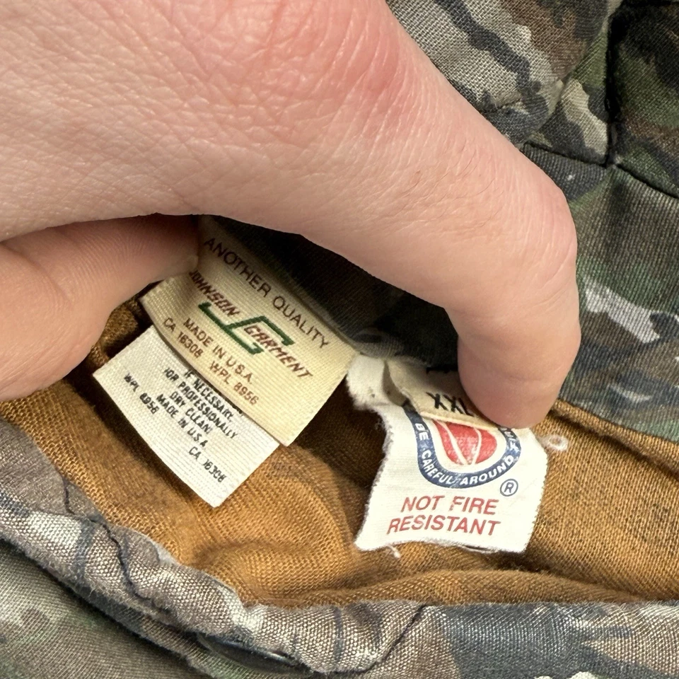 Vintage Realtree Jacket Mens 2XL Camo Full Zip Reversible Blaze Orange Hunting - Image 3 of 4