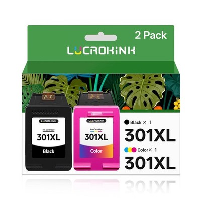 301XL Tintenpatrone kompatibel mit HP 301, 2er Pack, kompatibel mit Deskjet 1050