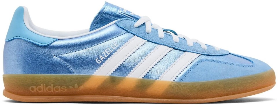 adidas Gazelle Indoor Blue Metallic Gum W for sale | eBay