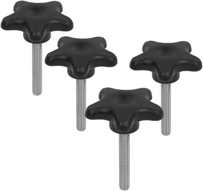 2'' STAR KNOB WITH STUD 3/8'' X 16 4 PACK