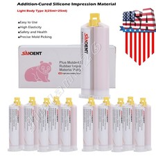 Light BODY FAST SET VPS PVS Dental Impression Material FAST Set 50ML Cartridges