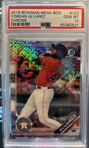 2019 Bowman - Chrome Prospects Yordan Alvarez Mega Box Mojo Refractor (RC) PSA10