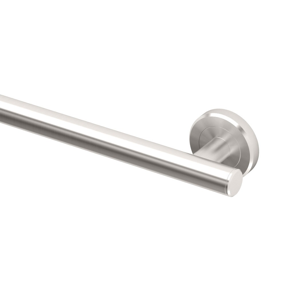 Gatco 888 Latitude II 24-Inch Nickel Grab Bar for Bathroom Safety