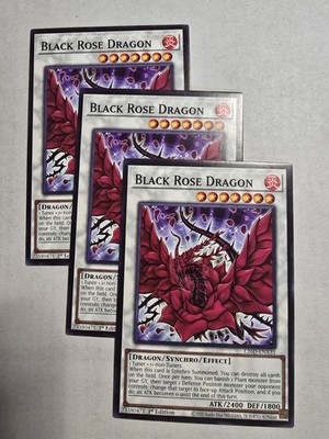 3x Black Rose Dragon 1st Edition Common L26D-ENX31 Yu-Gi-Oh!
