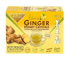 Prince of Peace Instant Lemon Ginger Honey Crystals, 10 Sachets