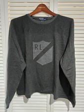 Vintage Polo Ralph Lauren Stadium Rare 1992 P Wing Ski Sweatershirt Size Large