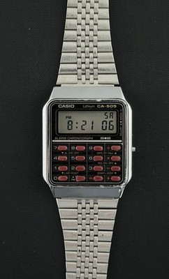 Casio CA-505 rare red button calculator watch from 1984 CA-505