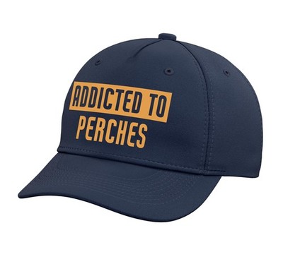 Funny Addicted to Perches Adjustable Printed Baseball Hat, Navy Blue